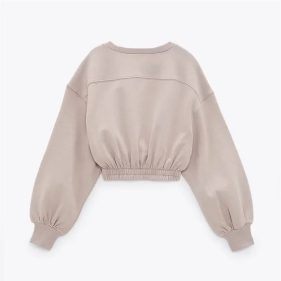 Zara Cropped Sweatshirt S - Picture 4 of 6